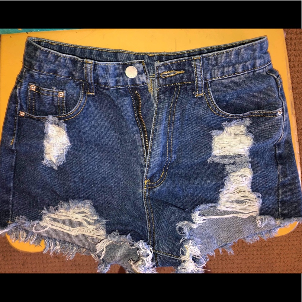 Denim shorts